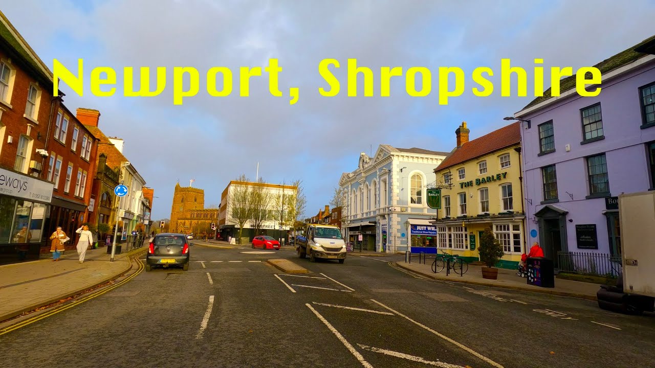 Morning Rush Hour Drive: Muxton to Newport, Shropshire on a Windy Day