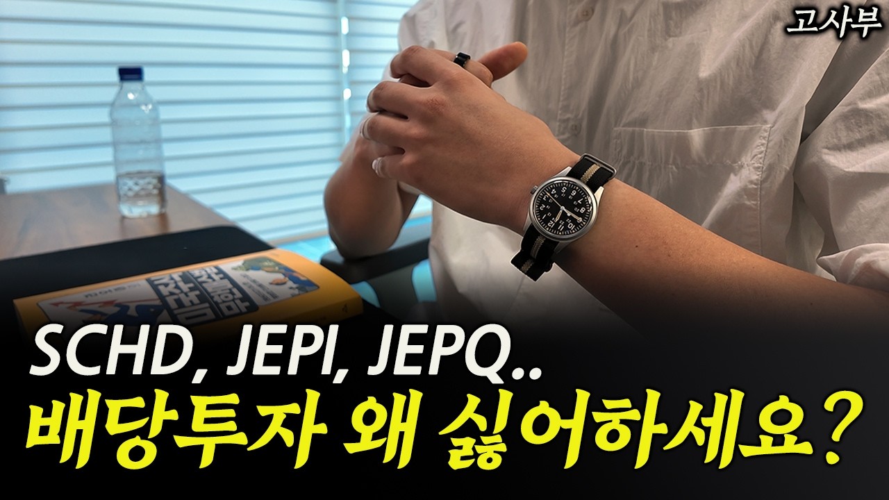 SCHD, JEPQ 너무 좋은 종목입니다. 대신 그냥 사진 마세요.