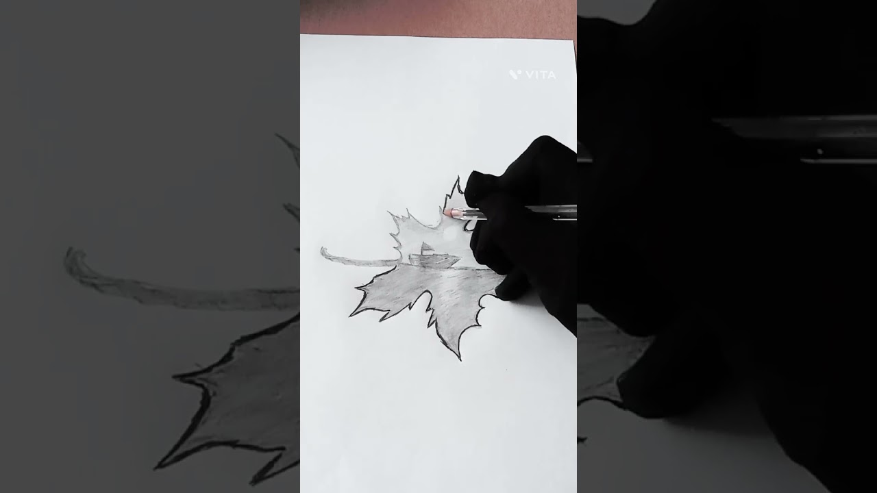 How to draw Journey on a Leaf step by step