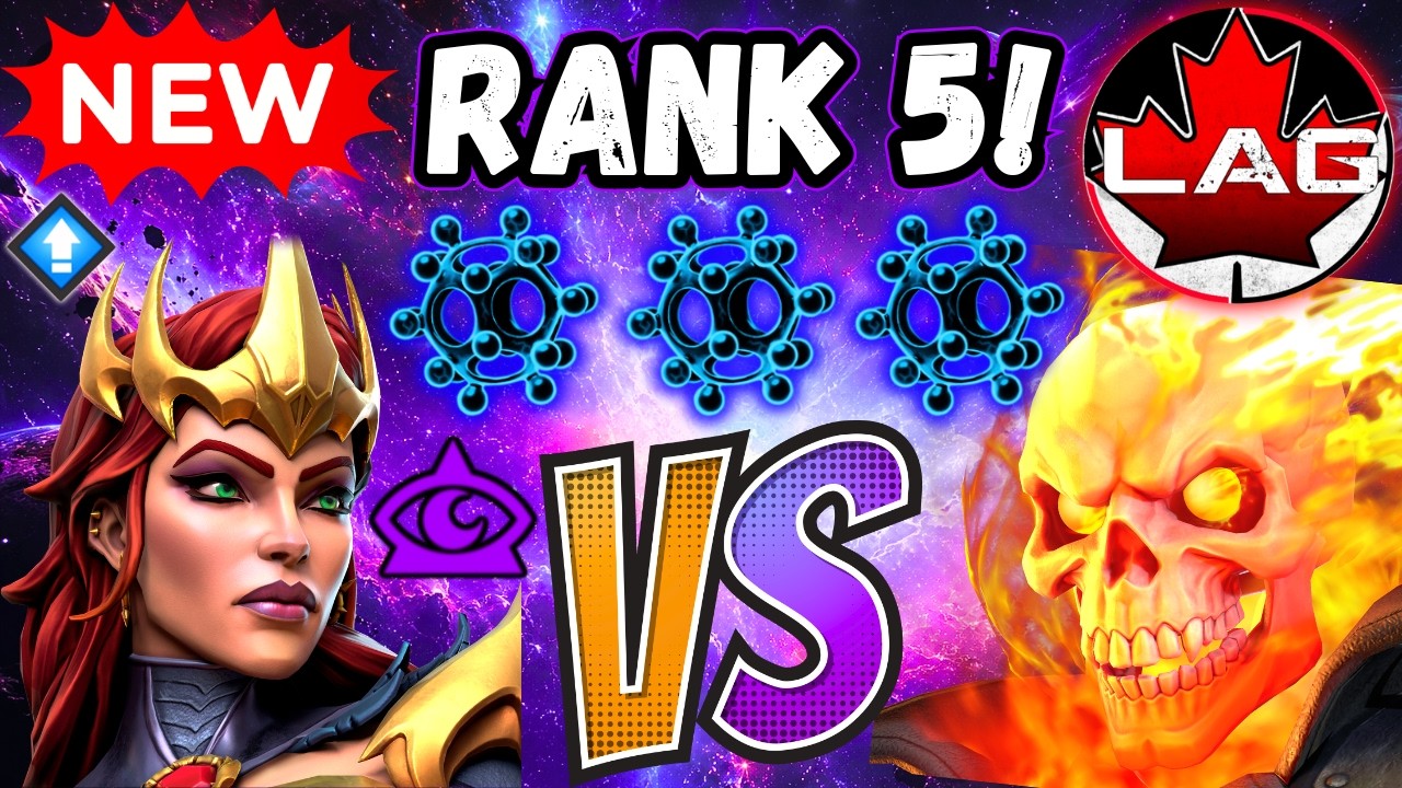 🔥 4-й 7⭐ Ранг 5!! Madelyne Pryor против Ghost Rider!! 4-й R5! Прокачка и геймплей! Titan (MCOC)