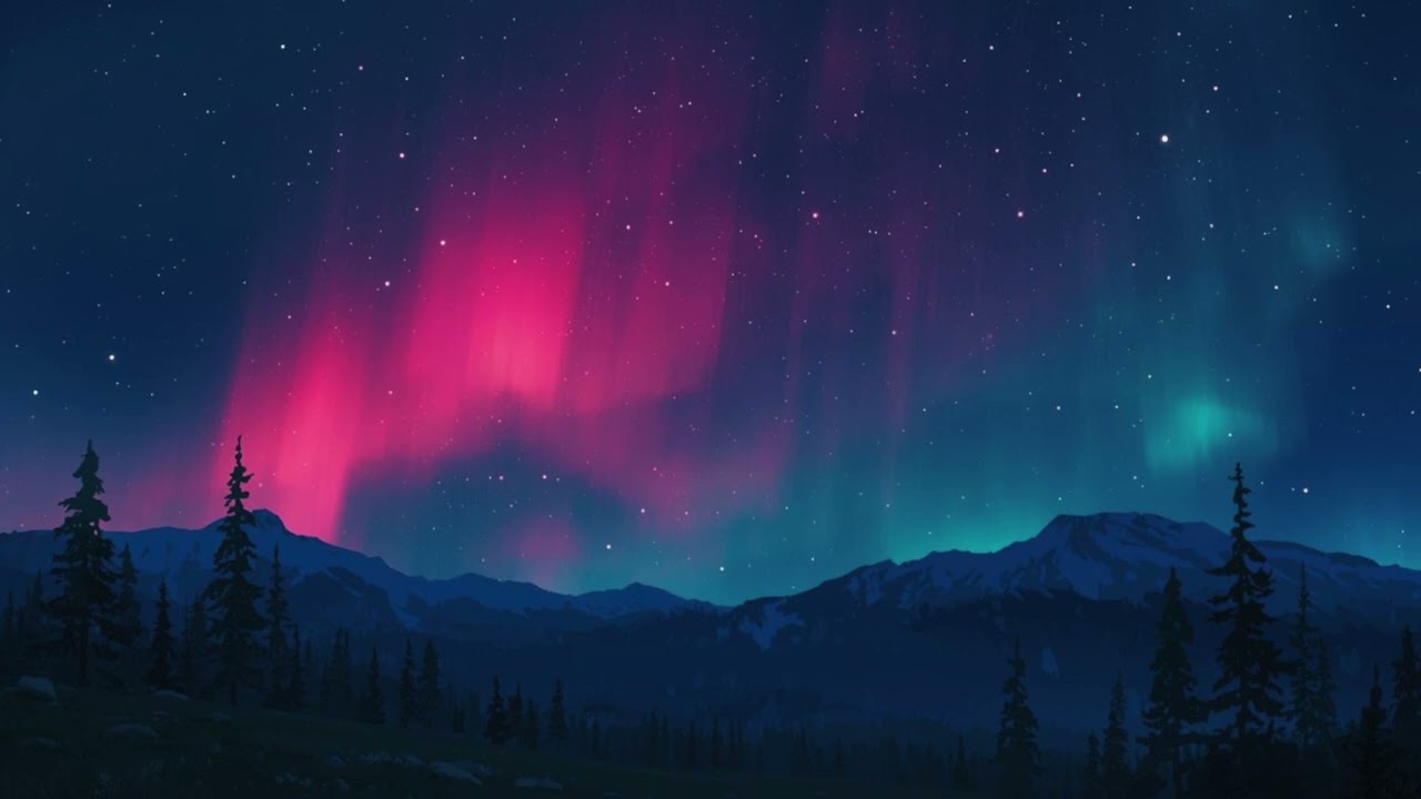 Study music - Lofi hip hop - cozy northern lights