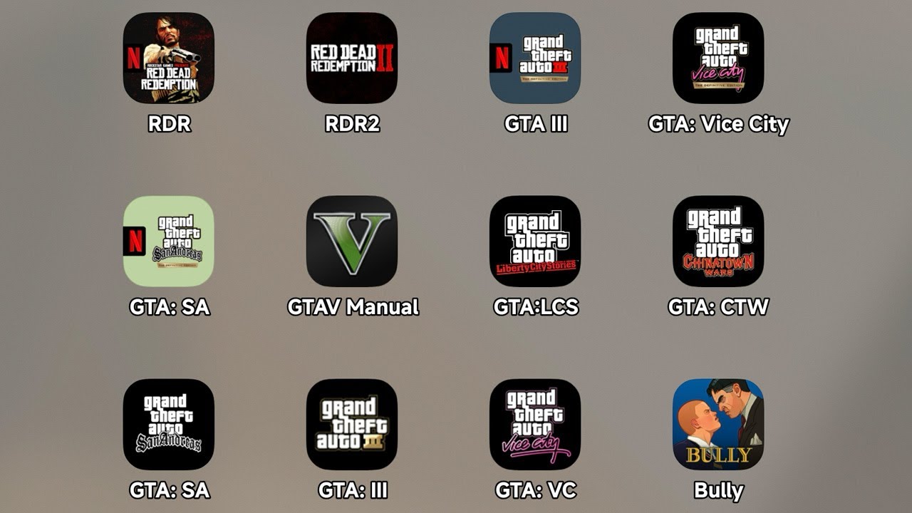 Red Dead Redemption 1 (RDR) Netflix 2025,RDR 2 Manual,GTA 3,Vice City,San Andreas Definitive Edition