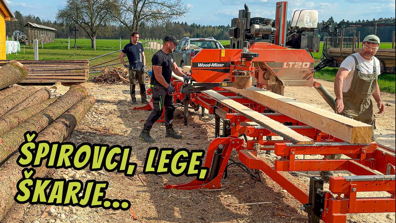 Žagali smo les za grušt