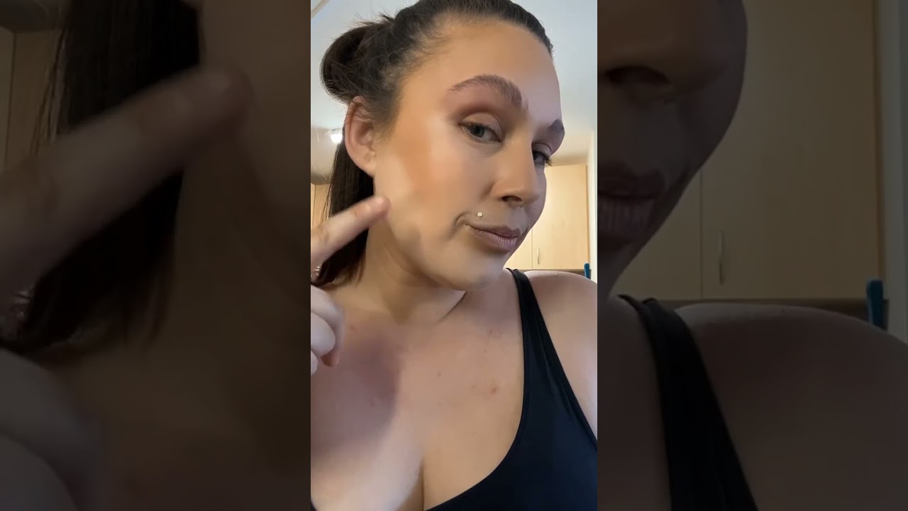 Full face of makeup bronze look for summer 🤗💕#fullface #bronze #glowingskin #summerlook