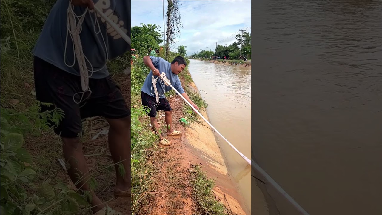 Fisherman Cast Net Fishing Real Life Amazing Fishing At Countryside.(Episode 382)