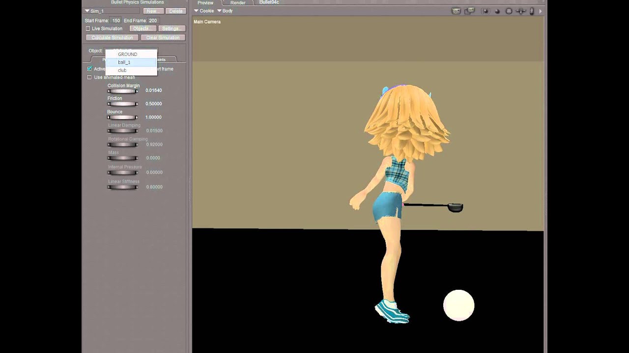 Poser Pro 2014 choreograph node sample 02