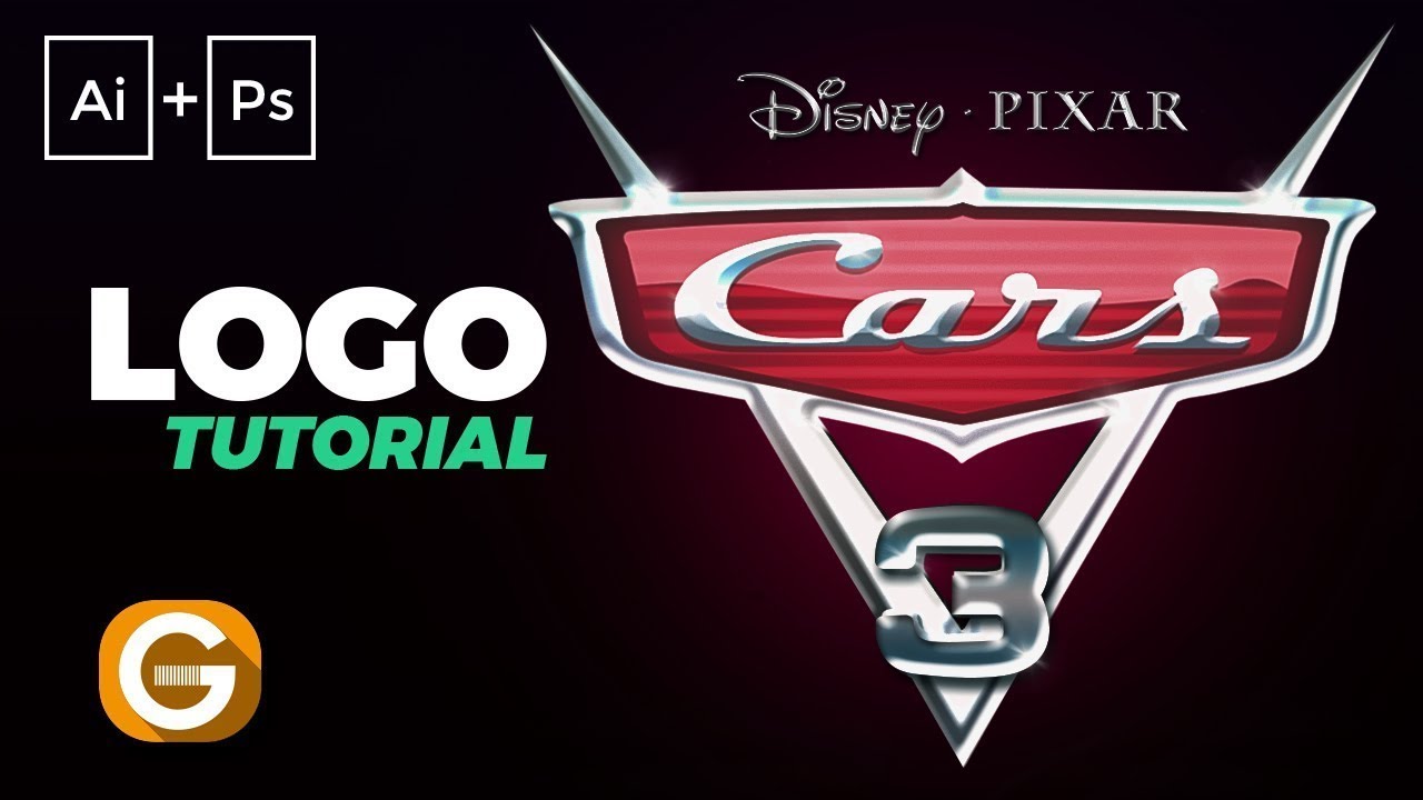 Illustrator & Photoshop Tutorial | Diseño Logo Cars 3 | Cars 3 Logo Design