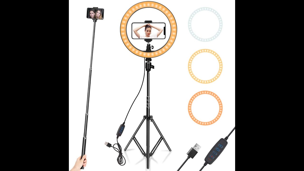 10” Ring Light with Tripod Stand & Phone Holder Unboxing