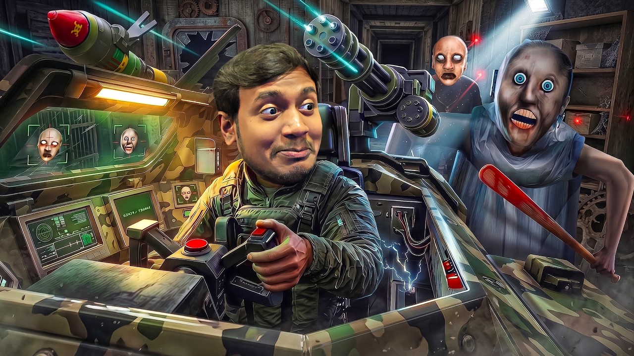 Military Car Escape in Granny's House | Granny Remake