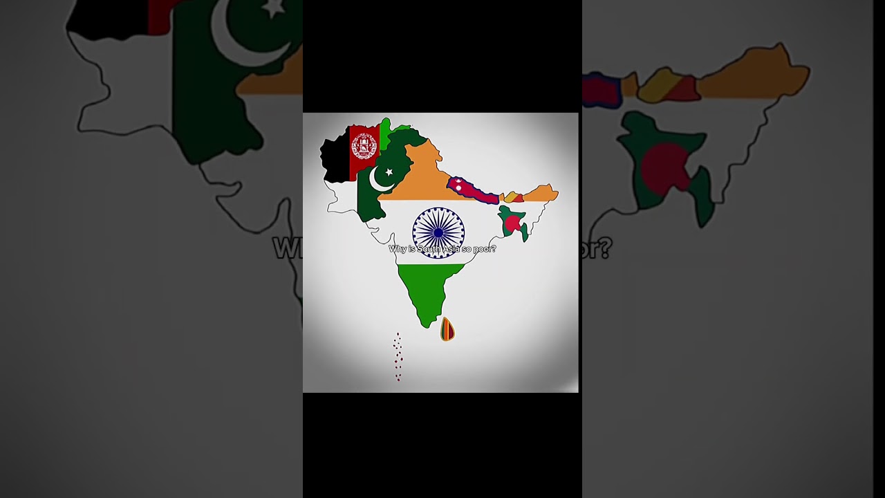 Why is South Asia so poor? #shorts  #india #pakistan #afghanistan #nepal #bhutan #bangladesh