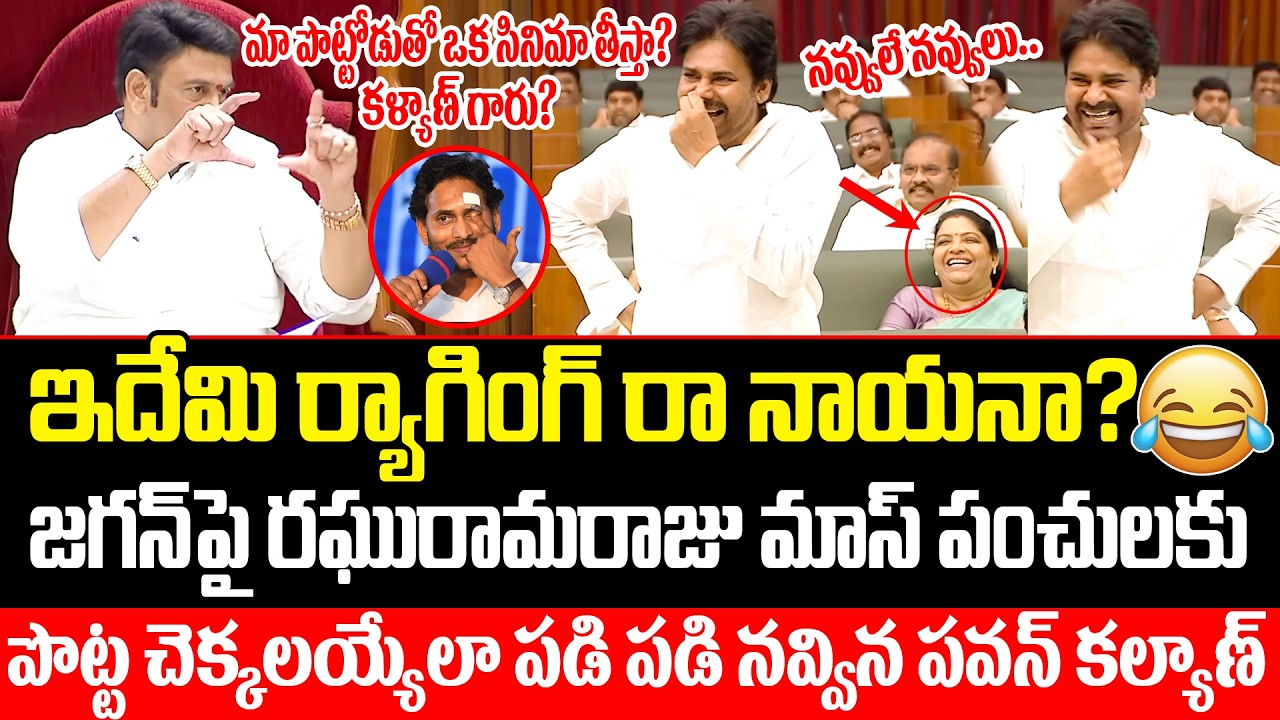 ఇదేమి మాస్ ర్యాగింగ్ రా నాయనా? Deputy Speaker Raghu Rama Non Stop punches To Jagan In Assembly | ISM