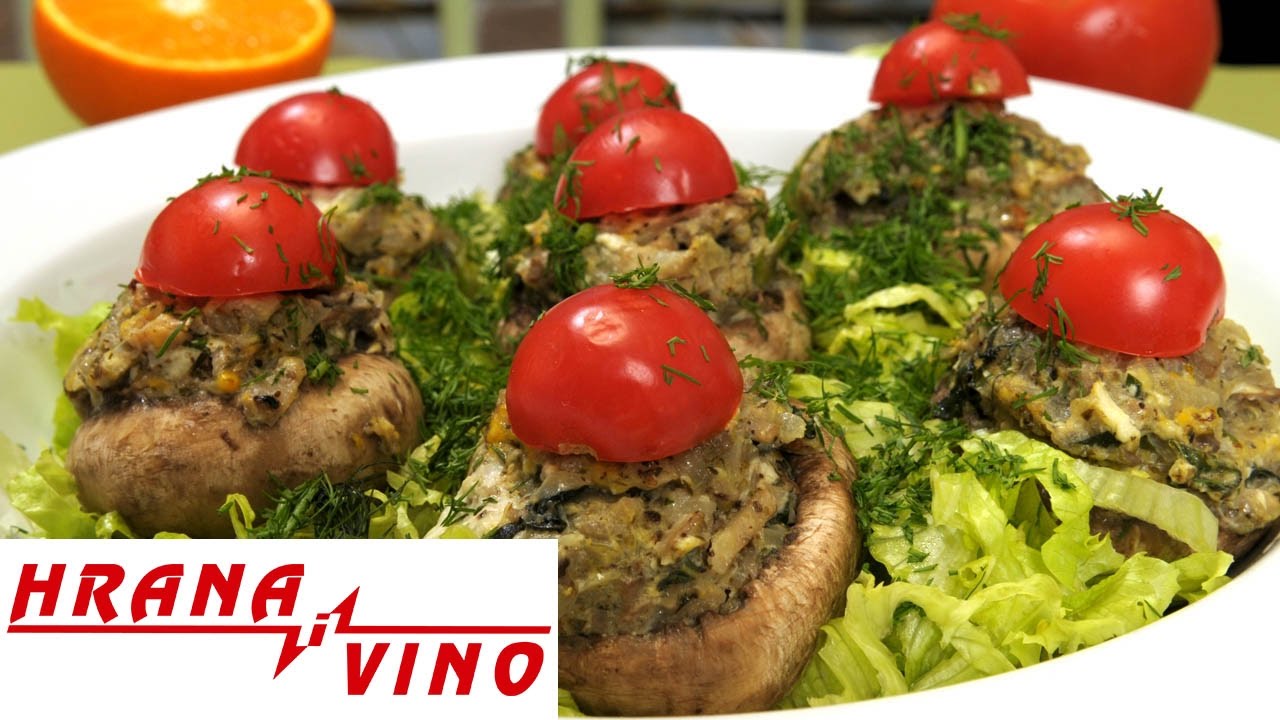 Punjeni sveži šampinjoni | Hrana i Vino