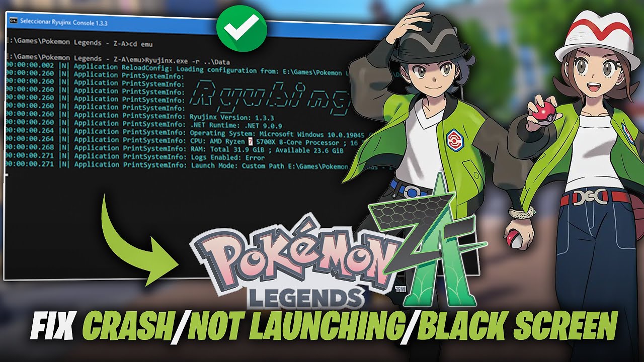 Pok&eacute;mon Legends: Z-A вылетает, не запускается и чёрный экран исправлен | Исправление сбоев Pok&eacute;mo...