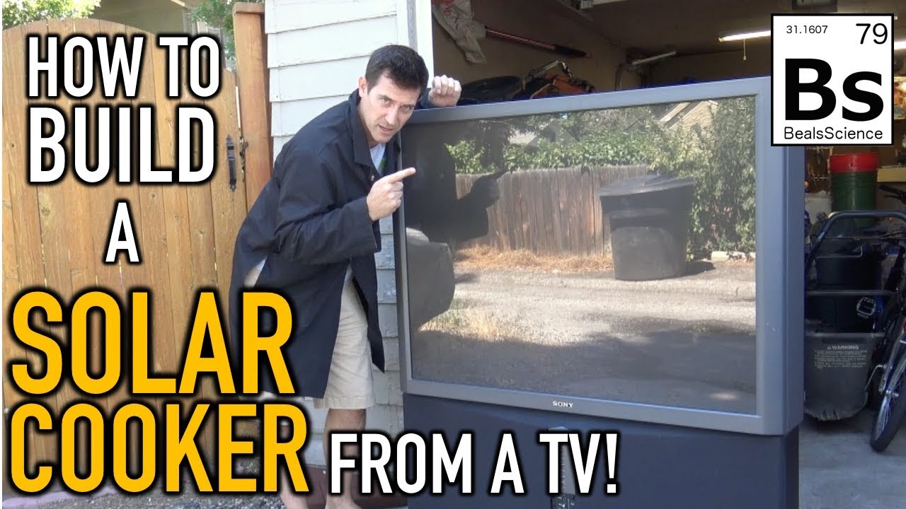 How to build a Huge Solar Cooker from a Projection TV