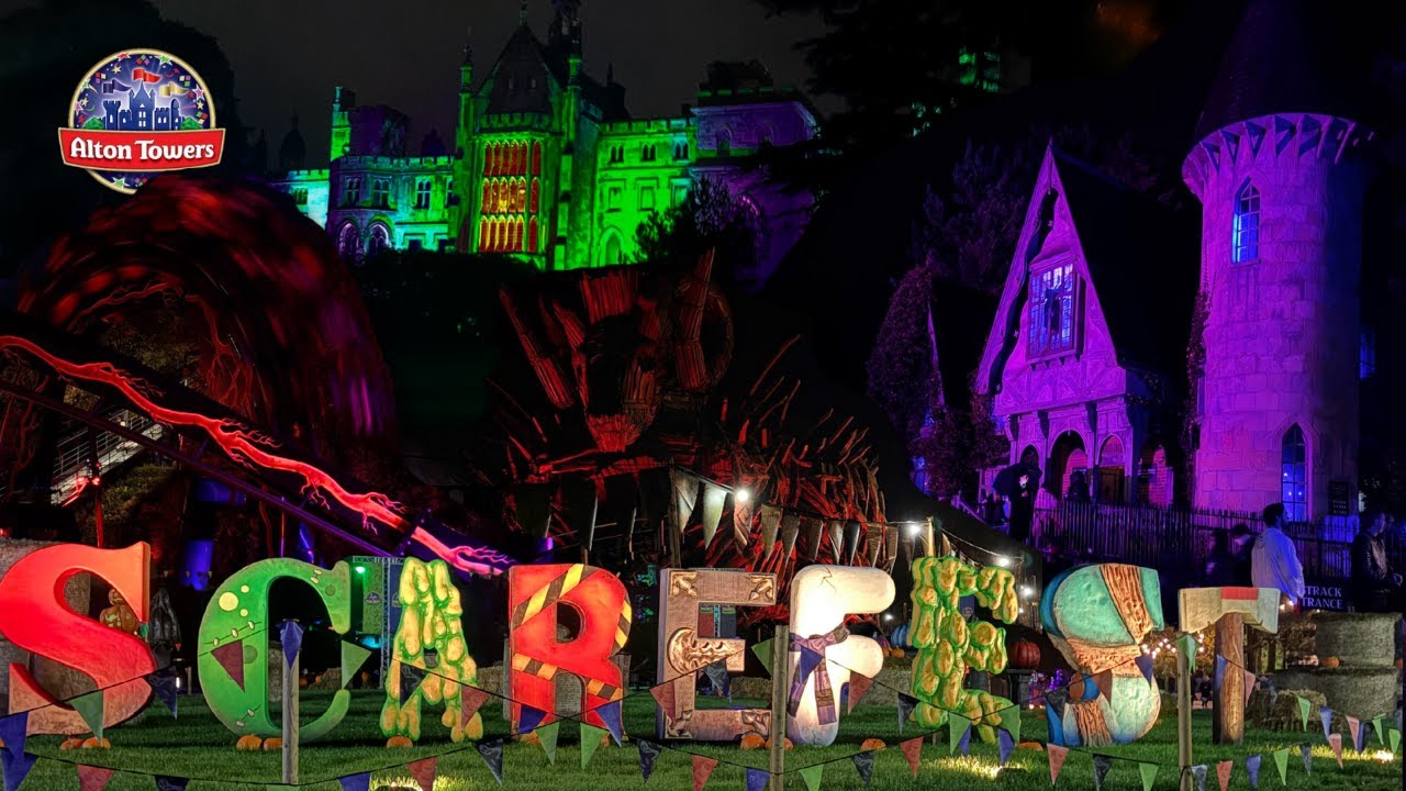Alton Towers Scarefest Vlog 2025 | Scare Maze Reviews + Scare Zone POVs