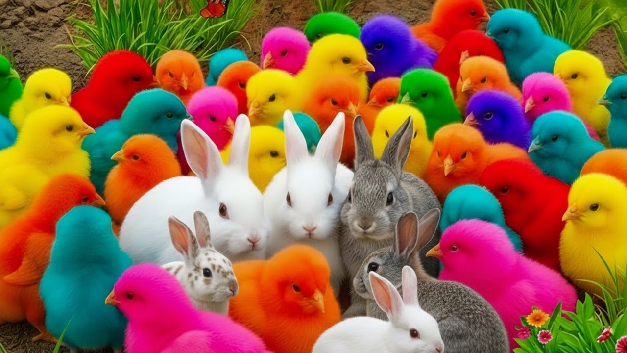 Tangkap Ayam Rainbow di Halaman Rumah | Ayam Lucu Terbaru