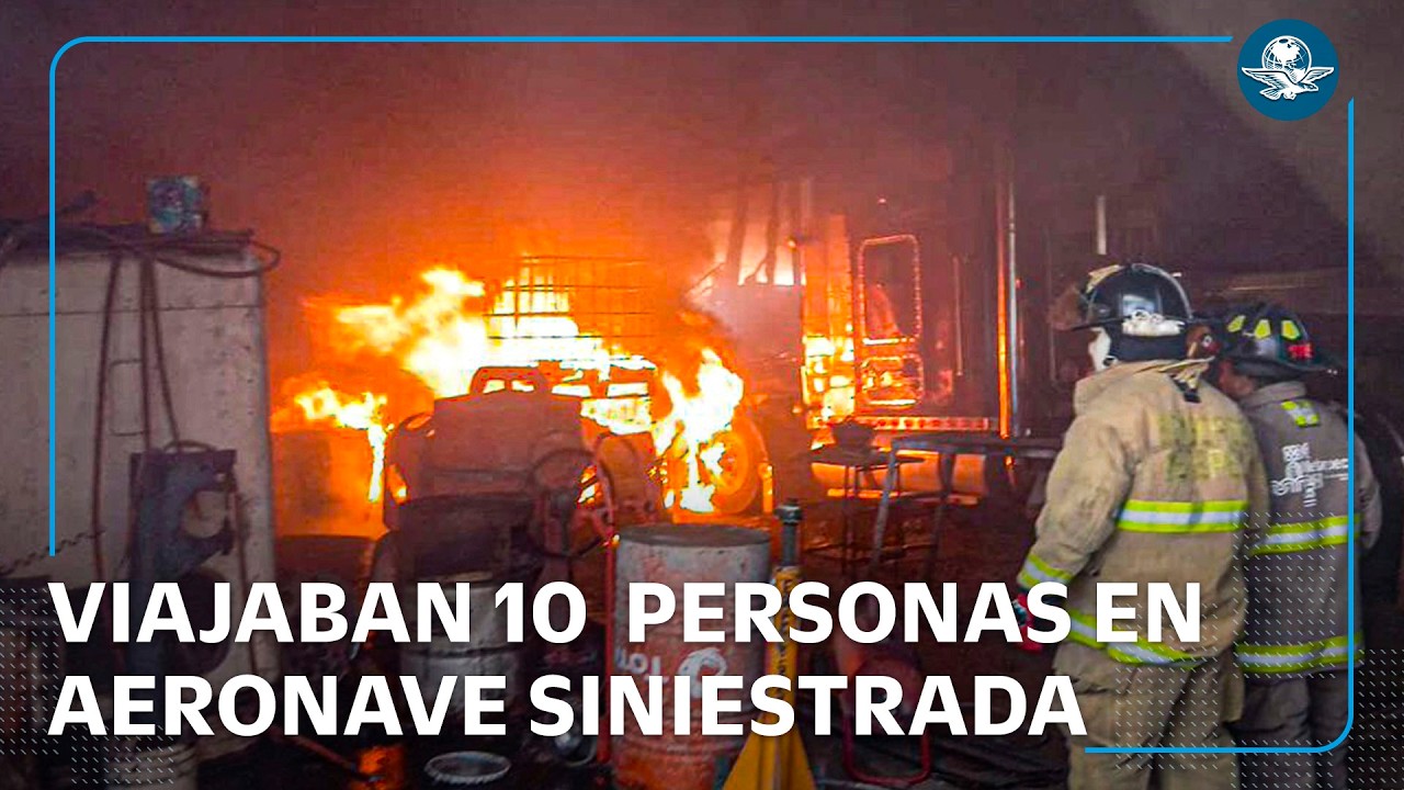 Sali&oacute; de Acapulco jet que se desplom&oacute; en Toluca; se&ntilde;alan seis posibles muertos