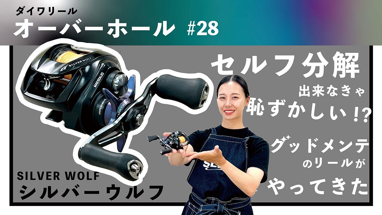 【オーバーホール】セルフ分解出来なきゃ恥ずかしい!?グッドメンテなリールがやってきた｜シルバーウルフ