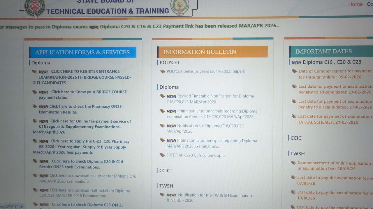 Ap Sbtet website not working | Results Coming??? | Diploma 2026 results 