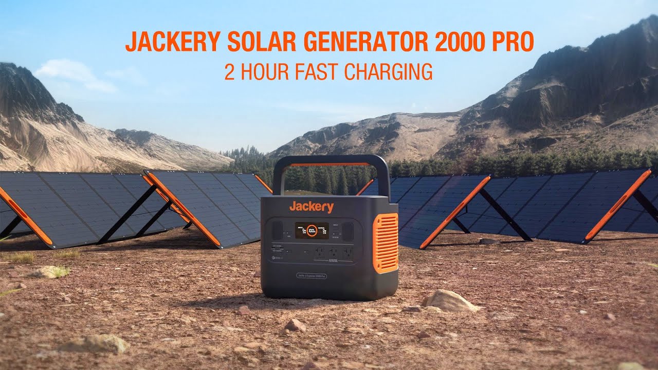 Jackery Solar Generator 2000 Pro | Fast Charge in 2 Hours