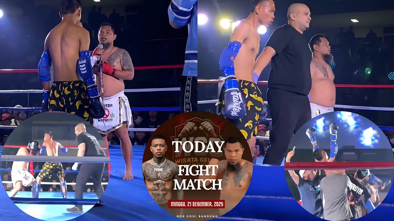 FULL FIGHT! TKO RONDE 1‼️BAZZO MESIN TUA VS UDIN KICKBLOW FIGHT NIGHT | WISATA GELUT CHAMPIONS