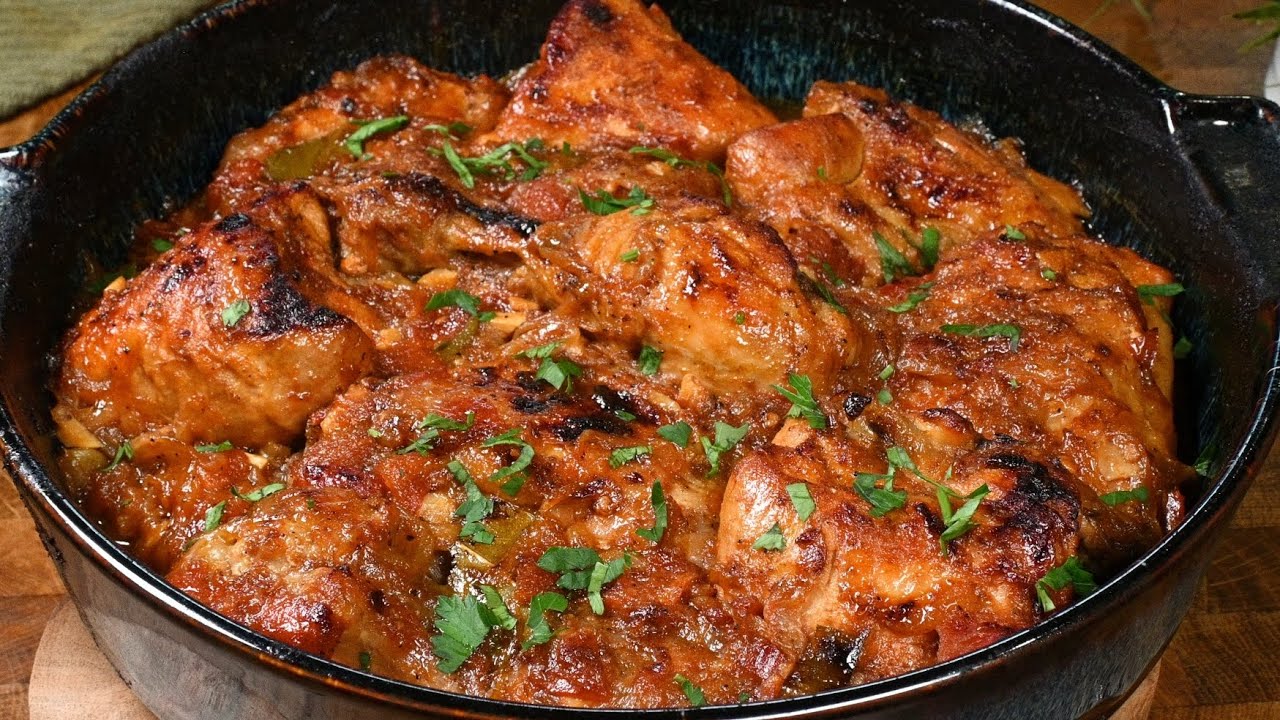 Готовим самый вкусный куриный тажин 🥘 с карамелизованным луком 🧅