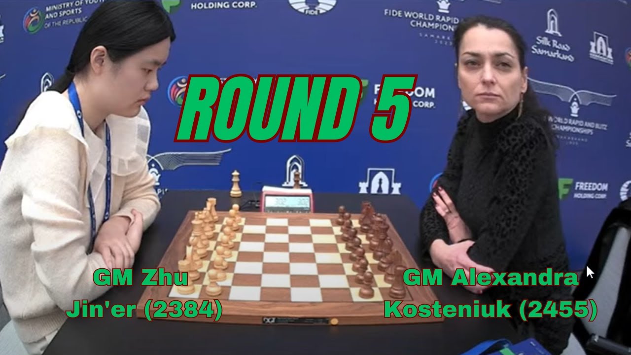 Zhu Jin'er - Alexandra Kosteniuk | FIDE Women's World Blitz Chess 2023 | Round 5