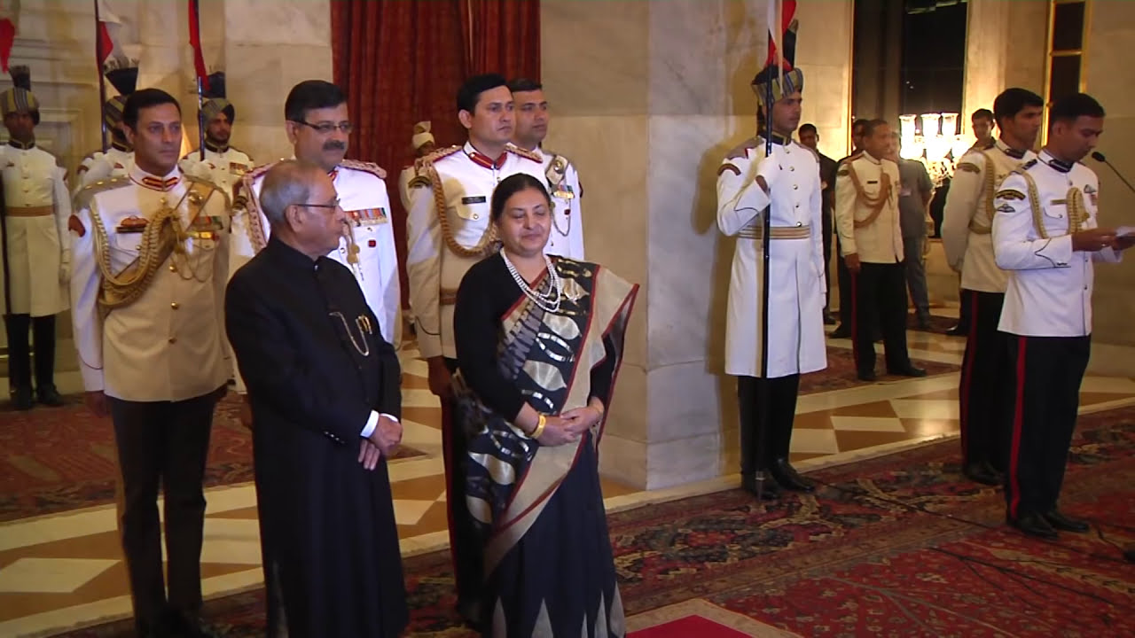 President Bidya Devi Bhandari of Federal Democratic Republic of Nepal called on President Mukherjee
