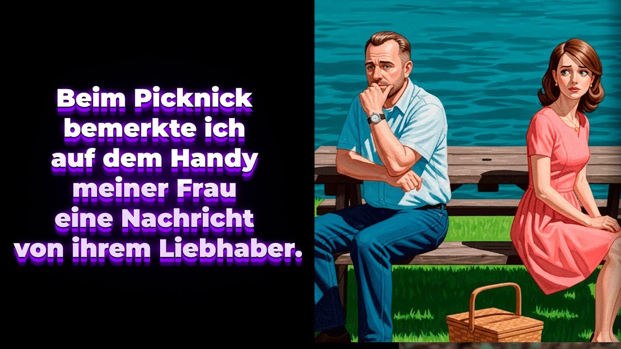 Beim Picknick bemerkte ich auf dem Handy meiner Frau eine Nachricht von ihrem Liebhaber