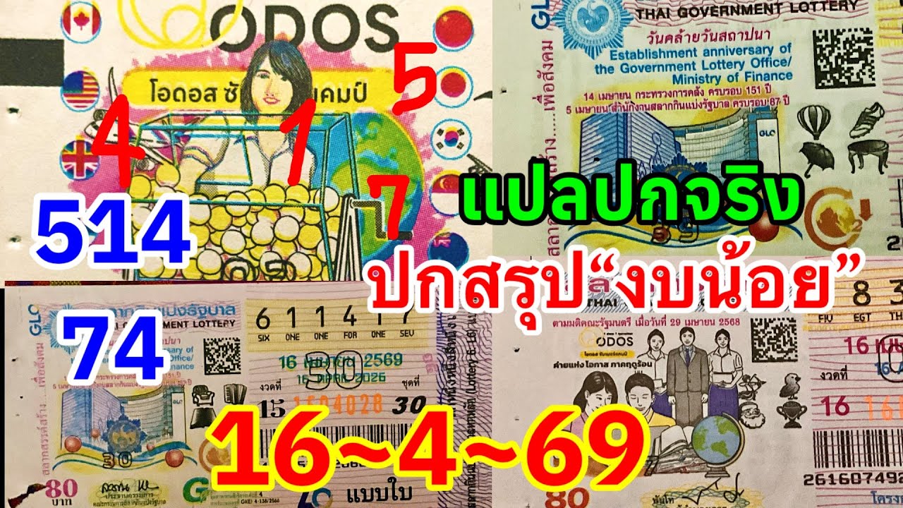 แปลปกสลาก&ldquo;ปกจริงปกสรุปโค้งสุดท้าย&rdquo;งบน้อย16/4/69