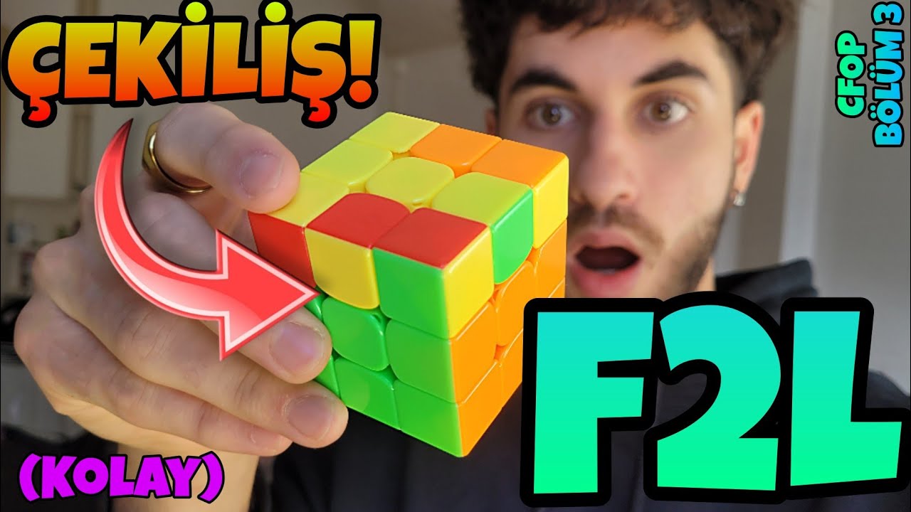 ZEKA KÜPÜ NASIL ÇÖZÜLÜR F2L (CFOP BÖLÜM 3)