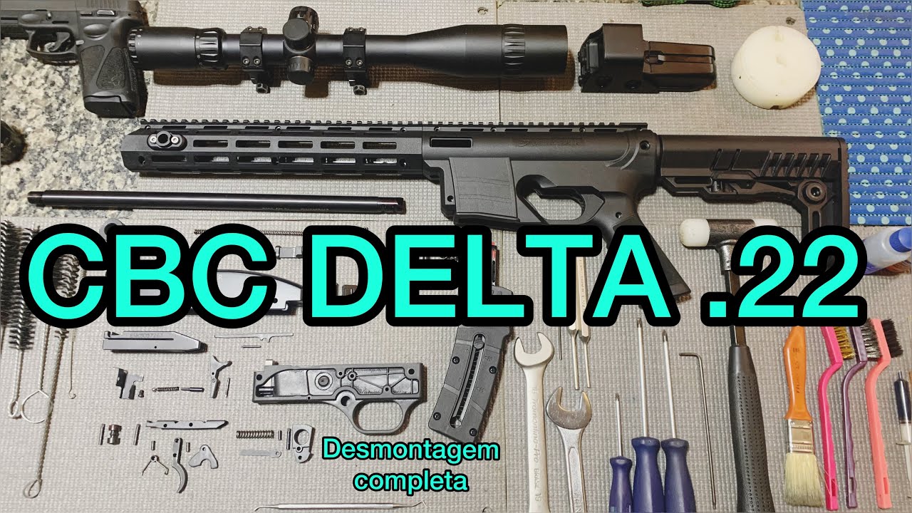 CBC Delta .22LR, desmontagem completa, limpeza, manutenção, lubrificação e montagem - disassembly .