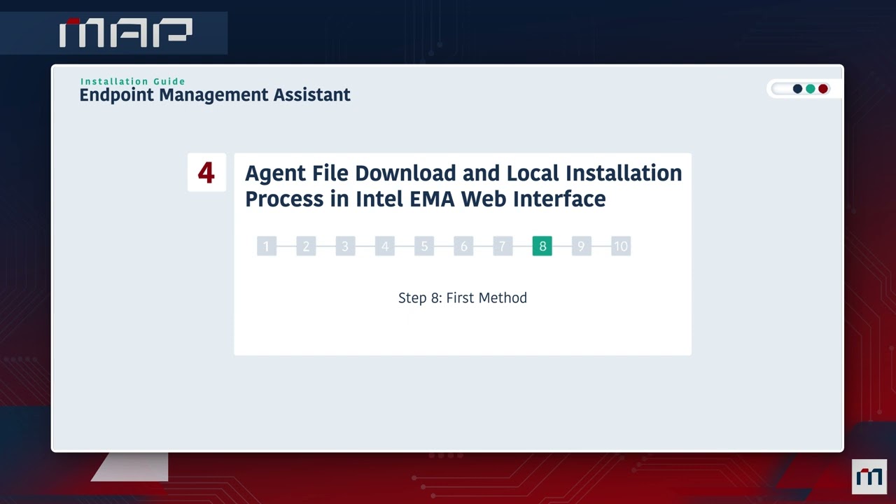 4. Agent File Download And Local Installation Process in Intel EMA Web Interface