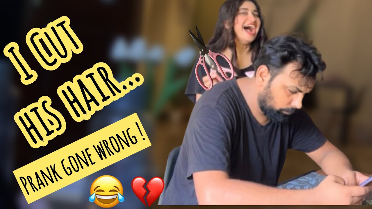 Haircut Prank on Husband...HeThought I Ruined His Hair..🤓😟😏