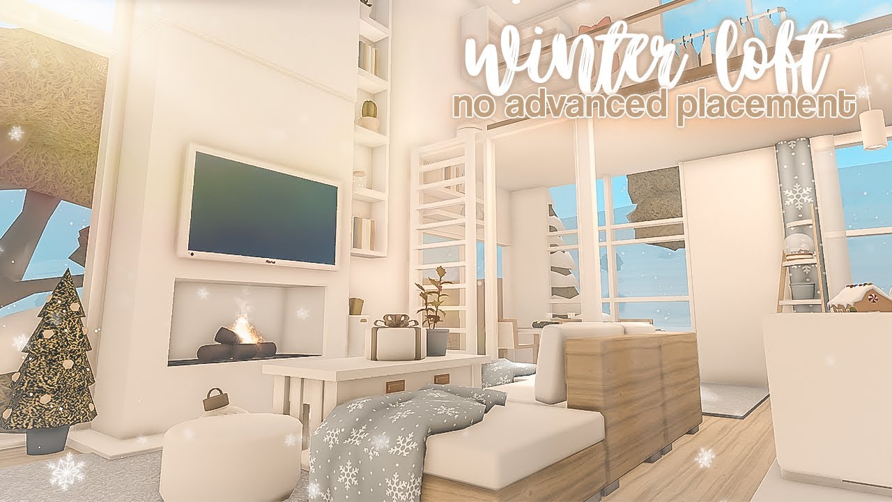 Bloxburg | Winter Loft (No Advanced Placement) | 80k | Roblox | Housebuild