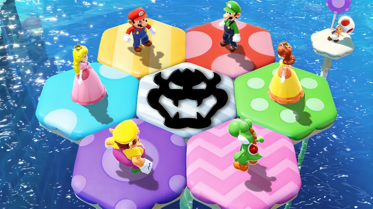 Mario Party Superstars Minigames - Mario Vs Luigi Vs Wario Vs Yoshi (Master Difficulty)