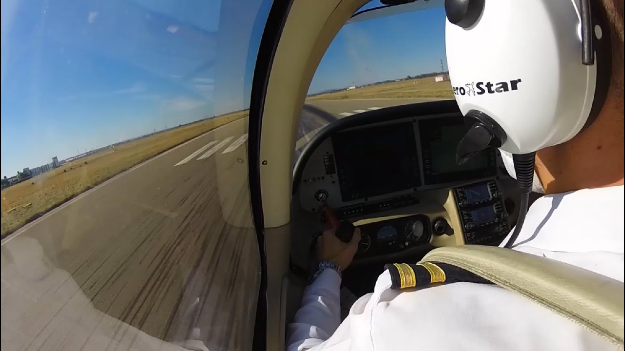LEBZ- Badajoz (civil/military) Airport, Spain approach on a Cirrus SR20