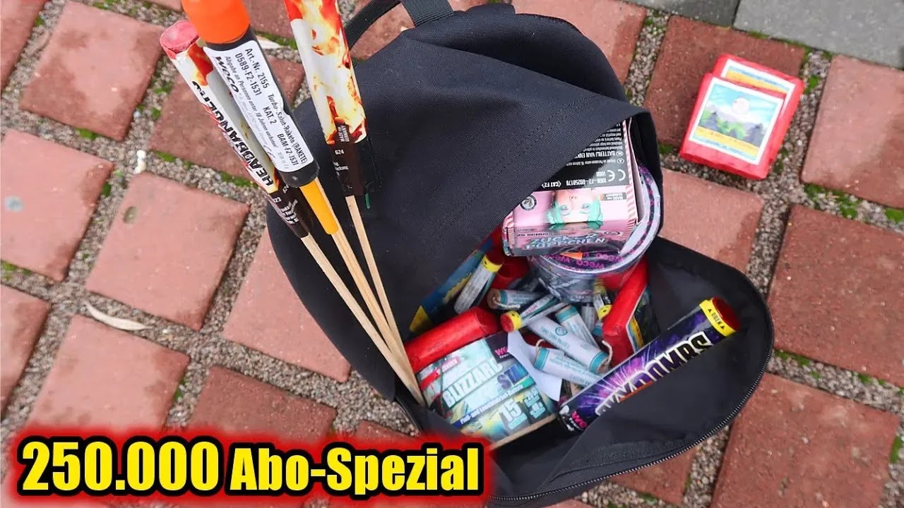 250.000 ABO-SPEZIAL 🔥🔥🔥 Feuerwerk Rucksack ⚠️ [Reupload]