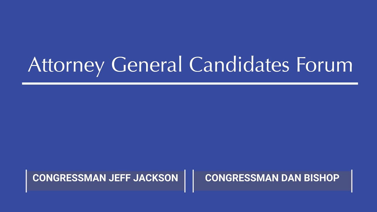 NC Attorney General Forum - Dan Bishop and Jeff Jackson | 2024 NCBA Annual Meeting