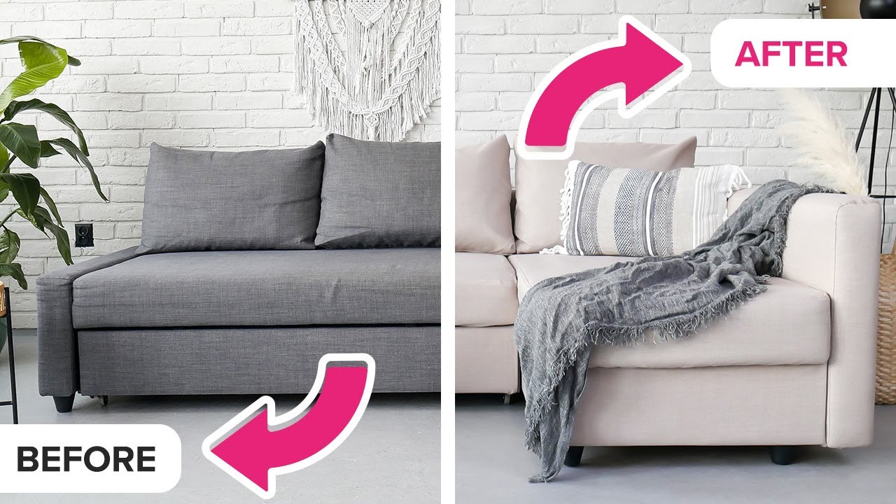 How to change cover on FRIHETEN Sofa Bed | Masters of Covers