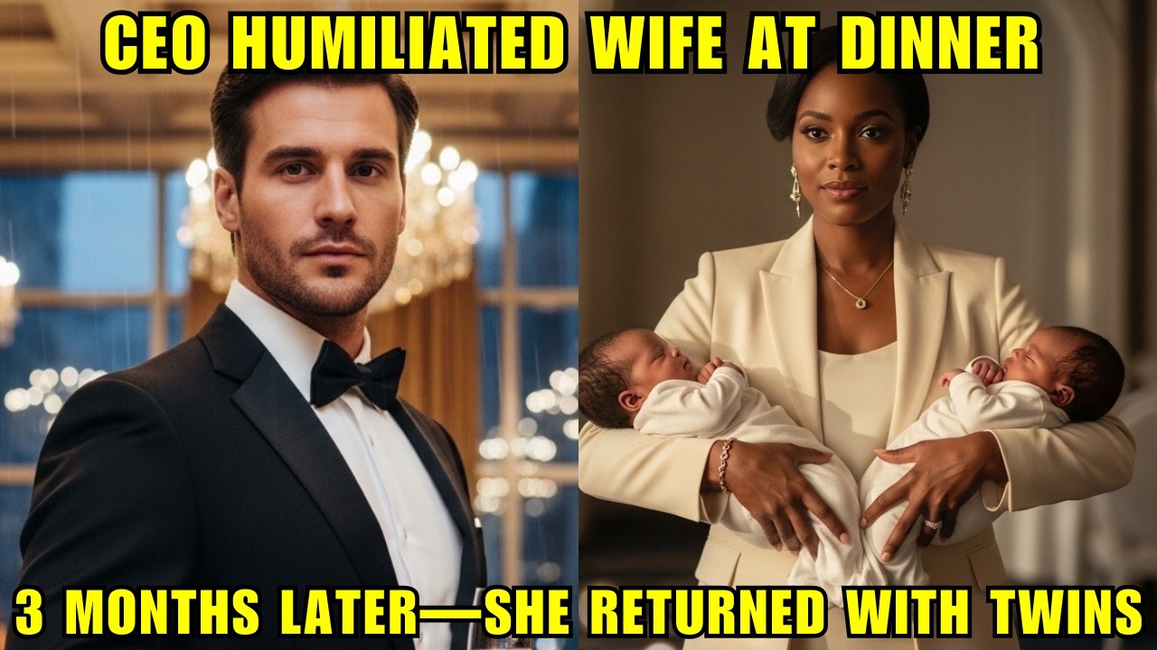 CEO Humiliated His Wife At Dinner—She Returned 3 Months Later With Twins And...