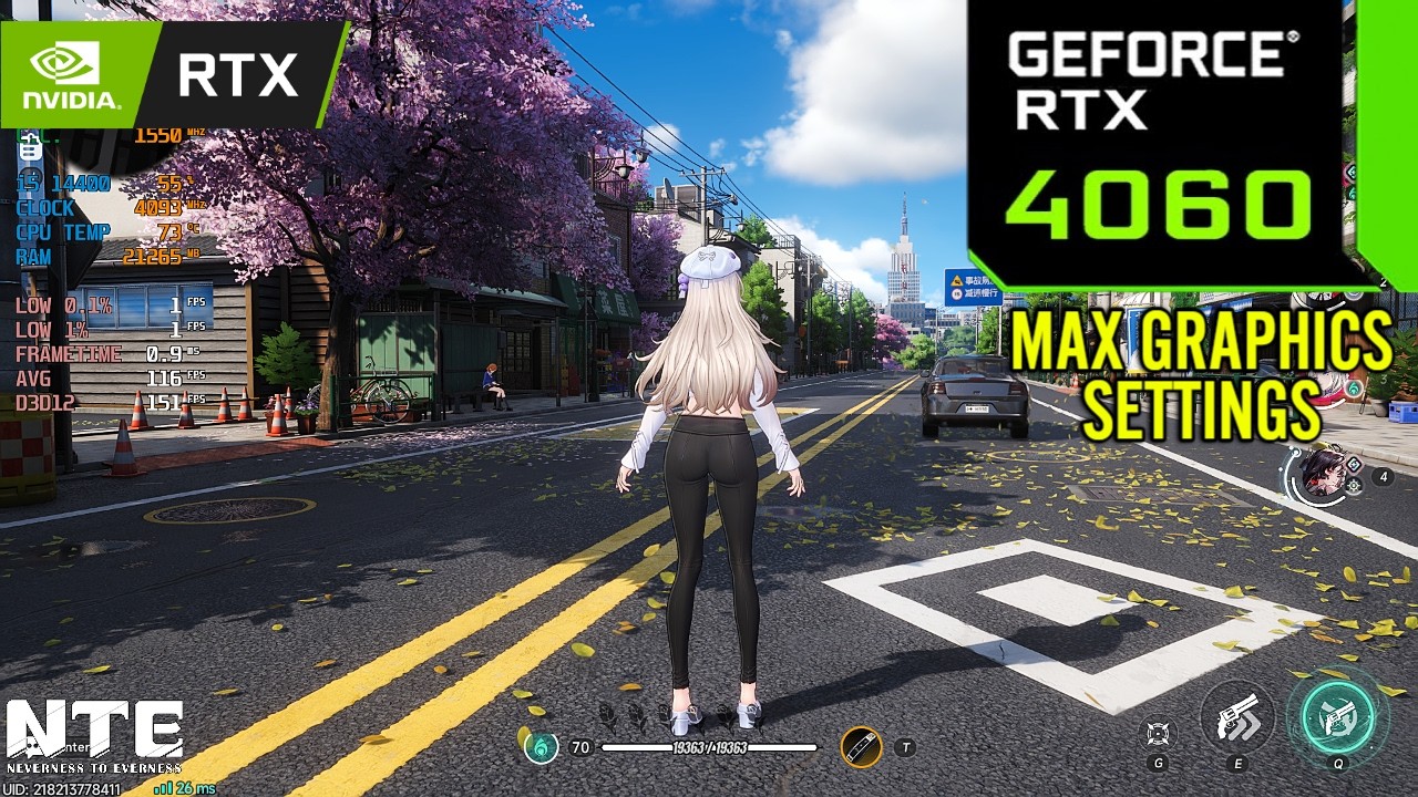 NTE Neverness to Everness : RTX 4060 8GB ( Maximum Graphics Settings )