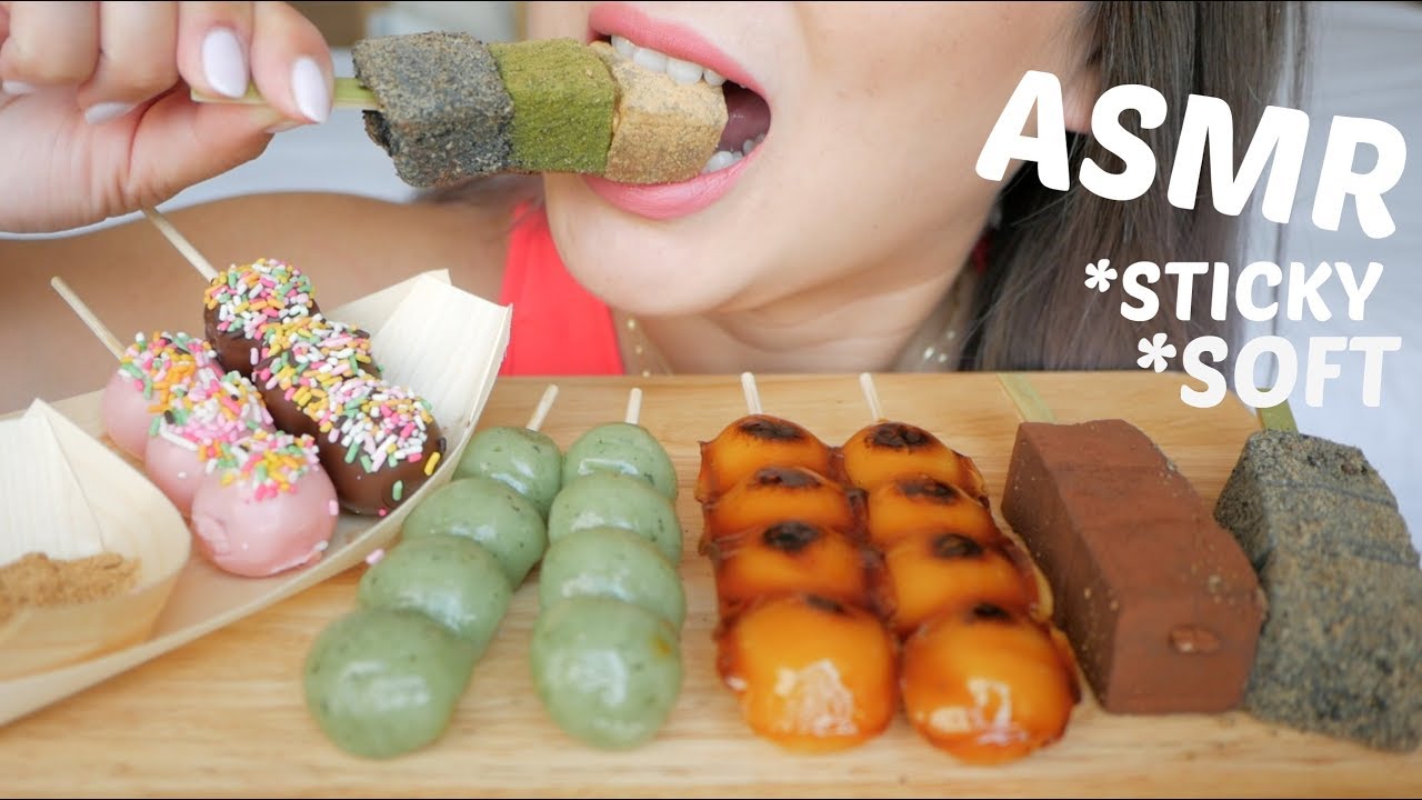 Warabi MOCHI & DANGO | ASMR *NO Talking Eating Sounds | N.E Let's Eat