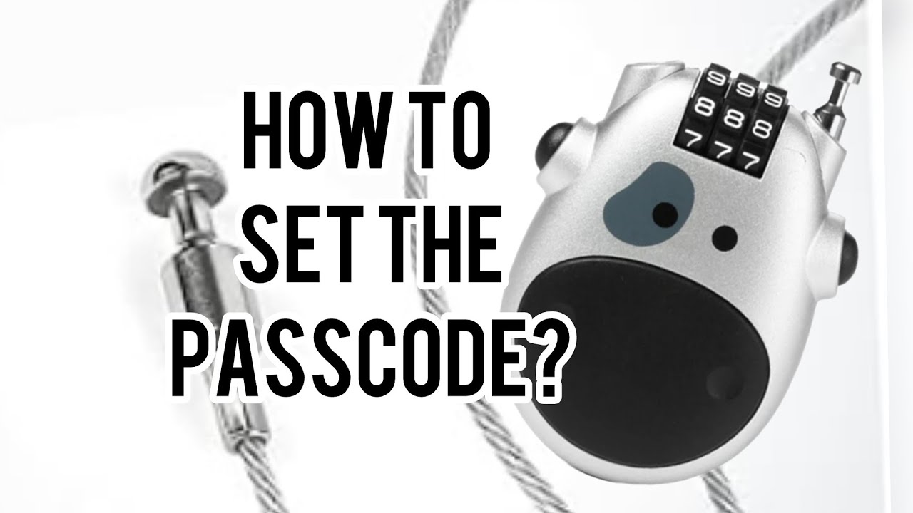 How to set New Code for Telescopic Wire Rope Steel Cable Lock