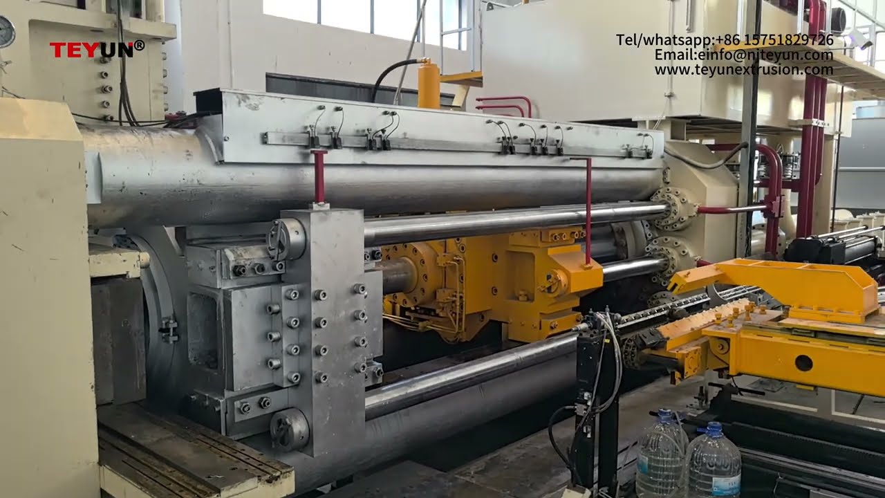 Unveiling the production process of Teyun's 1100-ton aluminum extrusion press