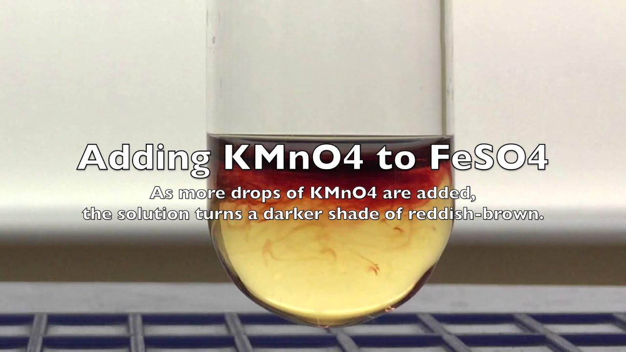 Oxidation of Iron(II) to Iron(III) Using Potassium Manganate(VII)