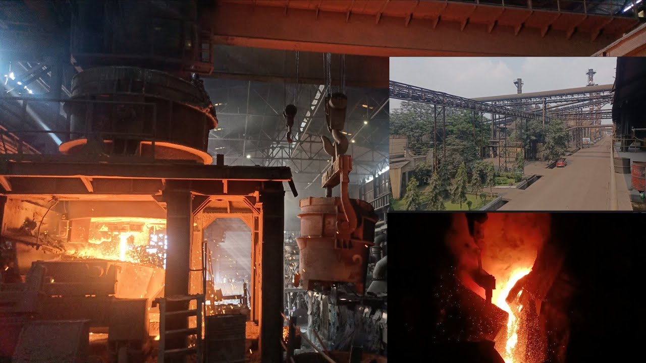 बहुत ख़तरनाक काम है।# steel melting Furnice S M S.hard work 