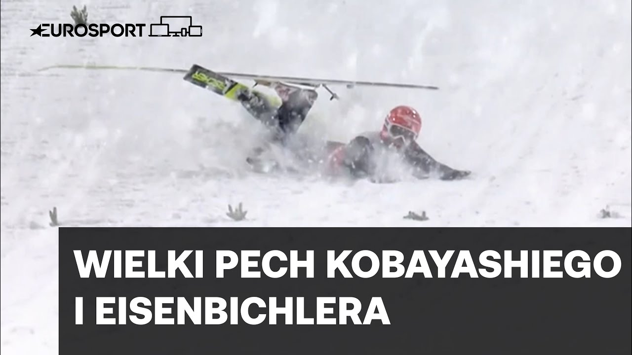 Upadki Ryoyu Kobayashiego i Markusa Eisenbichlera na dużej skoczni w Oberstdorfie