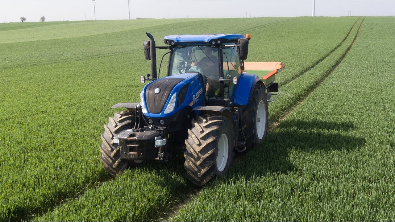 🇫🇷 Apport d'engrais sur blé | New Holland | Amazone | Drone