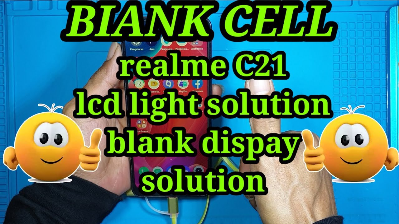 Realme c21 blank display solution (mati lampu)